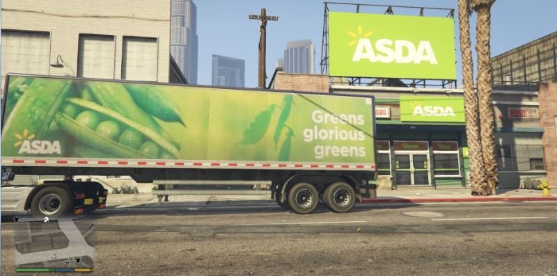967435 asda truck and store